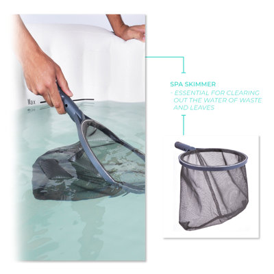 Wave Spa 3-in-1 Hot Tub Cleaning Kit - Cleaning Mitt, Net & Brush