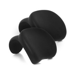 Wave Spa Luxury Hot Tub Head Rest Pillow, Black - 2 Pack