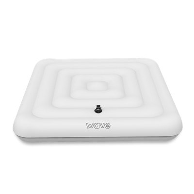 Wave Spa Square 4 Person Protective Thermal Efficient Inflatable Hot Tub Cover