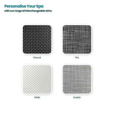 Wave Tahoe Replacement Spa Liner, Rigid Eco-Foam Hot Tub Inner Liner, Pebble White - 6 Person