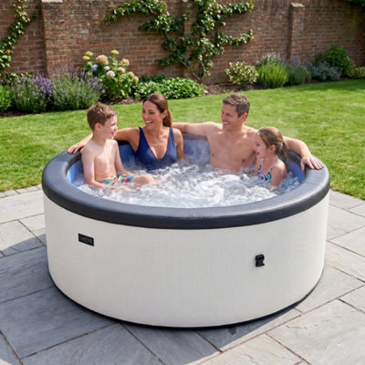 Wave Tahoe Replacement Spa Liner, Rigid Eco-Foam Hot Tub Inner Liner, Pebble White - 6 Person