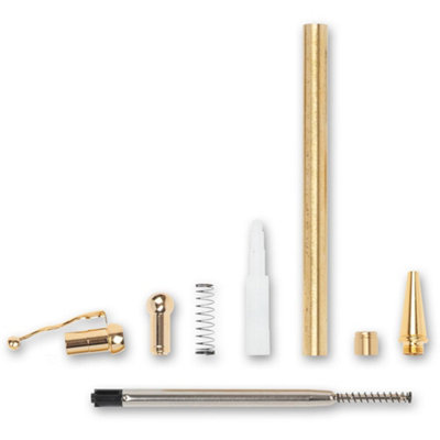 Wave Top Click Pen Kit - Gold - Project Kits