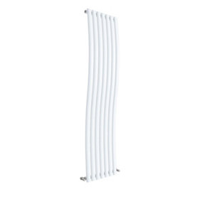 Wave Vertical Single Panel Radiator - 1785mm x 413mm - 2164 BTU - Gloss White- Balterley