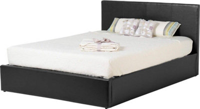 Waverley Black PU Leather Double Bed Hydraulic Bed