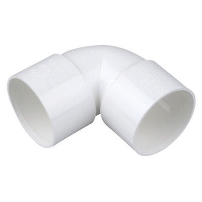 Wavin Osma 90 Degree Knuckle Bend White 40mm 5Z160 White 5Z160W