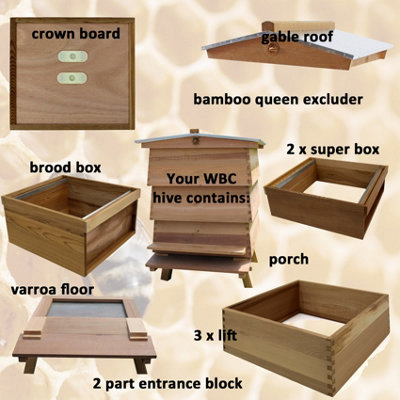 WBC Beehive Gabled Roof In High Quality Cedar - 8