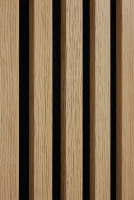 WBM Cre8 Acoustic Decorative Timber Slat Wall Panel - Oak Natural ...