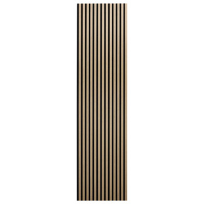 WBM Cre8 Acoustic Decorative Timber Slat Wall Panel - Oak Natural ...