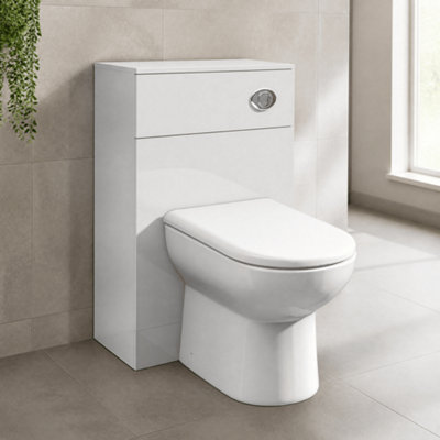 WC Unit - 500mm - Gloss White
