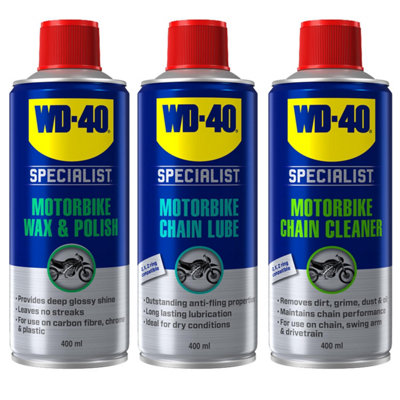 Wd40 chain wax clearance halfords