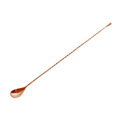 We Can Source It Ltd 450mm Copper Twisted Cocktail Spoon Mezclar ...