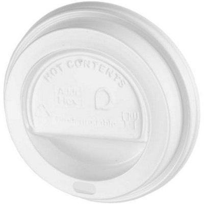 We Can Source It Ltd White Plastic Coffee Cup Lids 8oz Sip Through ...