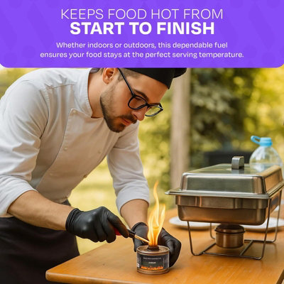 We Can Source It Set of 4 Chafing Fuel Cans 6 Hour Burn Wick Non ...