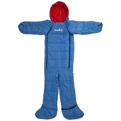 Wearable Sleeping Bag Blue Adults Large/XL