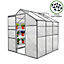 Weather resistant aluminium greenhouse 6ft x 6ft