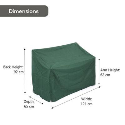 Weather Resistant Cover For Garden Bench - Cover for Two Seat Garden Bench - 6