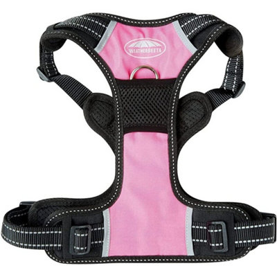 Weatherbeeta AntiPull Dog Harness Black/Pink (Large) DIY at B&Q