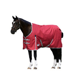 Weatherbeeta Comfitec Clic Standard Lite Plus Horse Turnout Rug Red/Silver/Navy (4 9")