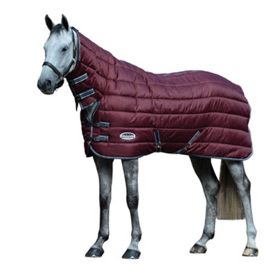 Weatherbeeta Comfitec Combo Neck Channel Quilt Midweight Horse Stable Rug Maroon/Grey/White (7 3") Price Comparisons | Compare The Build