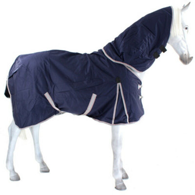Weatherbeeta Comfitec Essential Lite Plus achable Neck Horse Turnout Rug Navy/Silver/Red (7 3") Price Comparisons | Compare The Build