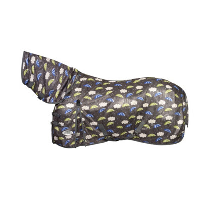 Weatherbeeta Comfitec Essential Mesh II Umbrella Horse Turnout Rug & Neck Cover Grey/Blue/Green (5 9") Price Comparisons | Compare The Build