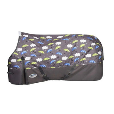 Weatherbeeta Comfitec Essential Standard Lite Umbrella Horse Neck Rug Grey/Blue/Green (6 9") Price Comparisons | Compare The Build