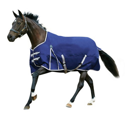 Weatherbeeta Comfitec Medium Essential Standard Neck Turnout Rug Navy/Silver/Red (4 ft 9) Price Comparisons | Compare The Build