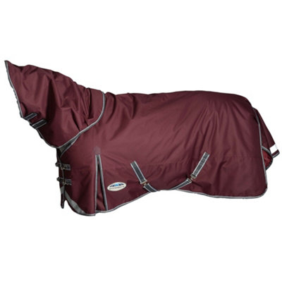 Weatherbeeta Comfitec Plus Dynamic II achable Neck Lightweight Horse Turnout Rug Maroon/Grey/White (5 9") Price Comparisons | Compare The Build