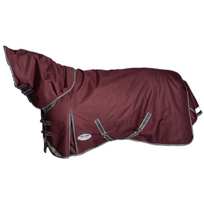 Weatherbeeta Comfitec Plus Dynamic II achable Neck Midweight Horse Turnout Rug Maroon/Grey/White (7) Price Comparisons | Compare The Build
