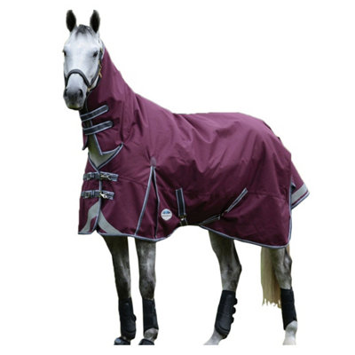 Weatherbeeta Comfitec Plus Dynamic II Combo Neck Lightweight Horse Stable Rug Maroon/Grey/White (6) Price Comparisons | Compare The Build