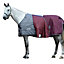 Weatherbeeta Comfitec Plus Dynamic II Combo Neck Midweight Horse Turnout Rug Maroon/Grey/White (5 6")