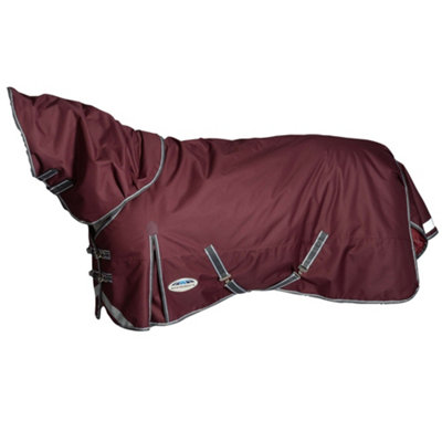 Weatherbeeta Comfitec Plus Dynamic II Medium Lite achable Neck Horse Turnout Rug Maroon/Grey/White (4 9") Price Comparisons | Compare The Build