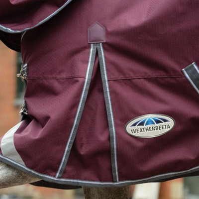 Weatherbeeta Comfitec Plus Dynamic II Combo Medium - Burgundy Swirl Marble Print - For The Horse from Oakfield | Country Fashion Equestrian UK