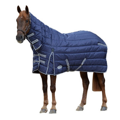 Weatherbeeta Comfitec PP II Combo Neck Channel Quilt Heavyweight Horse Turnout Rug Dark Blue/Grey/White (7) Price Comparisons | Compare The Build