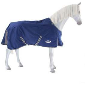 Weatherbeeta Comfitec Premier Free II Standard-Neck Lightweight Horse Turnout Rug Dark Blue/Grey/White (7)