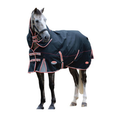 Weatherbeeta Comfitec Premier Therapy Tec ach-a-neck Medium Turnout Rug Black/Silver/Red (7ft) Price Comparisons | Compare The Build