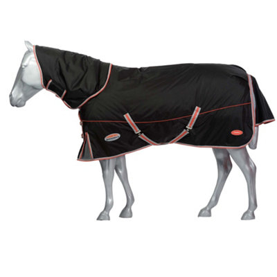 Weatherbeeta Comfitec Premier Therapy Tec achable Neck Horse Turnout Rug Black/Silver/Red (7 3") Price Comparisons | Compare The Build
