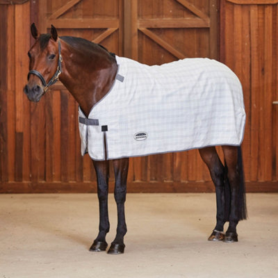 Weatherbeeta Comfitec Standard-Neck Cotton Horse Rug Liner White/Grey (5 6") Price Comparisons | Compare The Build