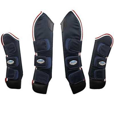 Weatherbeeta Deluxe Travel Boots Navy/Red/White (Cob) Price Comparisons | Compare The Build