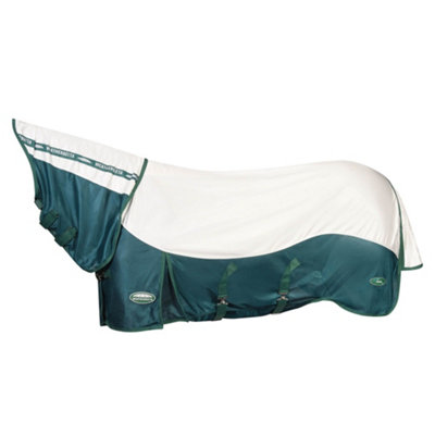 Weatherbeeta Green-Tec Combo Neck Airflow Horse Fly Rug White/Dragonfly Blue (7 3") Price Comparisons | Compare The Build