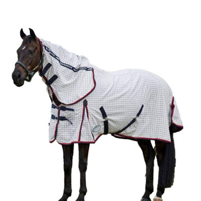Weatherbeeta IV Combo Neck Lite 190g Horse Summer Sheet White/Navy/Red (6 3") Price Comparisons | Compare The Build