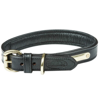 Weatherbeeta Padded Leather Dog Collar Black (S) Price Comparisons | Compare The Build