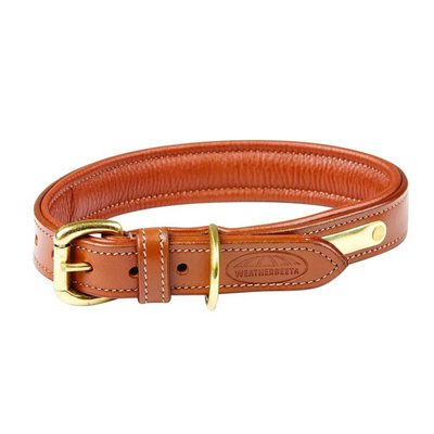 Weatherbeeta Padded Leather Dog Collar Tan (L) Price Comparisons | Compare The Build