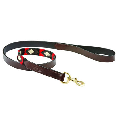 Weatherbeeta Polo Leather Dog Lead Cowdray Brown/Black/Red/White (One Size) Price Comparisons | Compare The Build