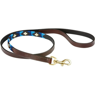 Weatherbeeta Polo Leather Dog Lead Cowdray Brown/Blue (Medium) Price Comparisons | Compare The Build