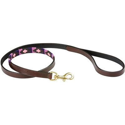 Weatherbeeta Polo Leather Dog Lead Cowdray Brown/Purple (Medium) Price Comparisons | Compare The Build