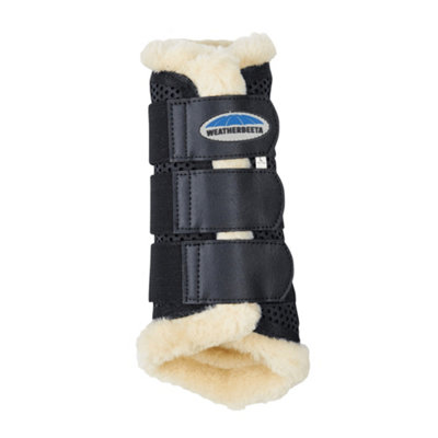 Weatherbeeta Pure Wool Lined Exercise Boots Black (Full)