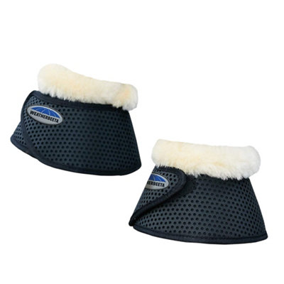 Weatherbeeta Pure Wool Trim Bell Boots Black (Warmblood) Price Comparisons | Compare The Build