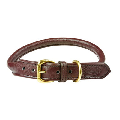 Weatherbeeta Rolled Leather Dog Collar Brown (L) Price Comparisons | Compare The Build