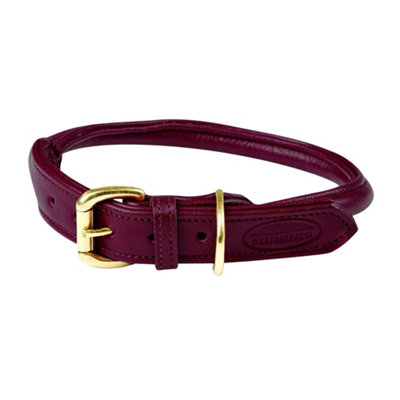 Weatherbeeta Rolled Leather Dog Collar Maroon (XXL) Price Comparisons | Compare The Build